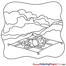 Beach Coloring Pages Summer