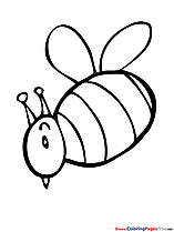Bee Coloring Pages Summer