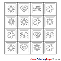 Decoration printable Coloring Pages Summer