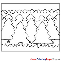 Forest Summer free Coloring Pages