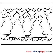 Forest Summer free Coloring Pages