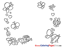 Insects Coloring Pages Summer