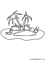 Oasis printable Summer Coloring Sheets