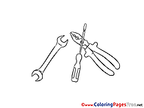 Instruments for free Coloring Pages download