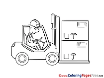 Loader Coloring Pages for free