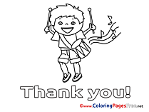 Musician Thank You free Coloring Pages