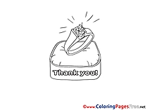 Ring Colouring Sheet download Thank You