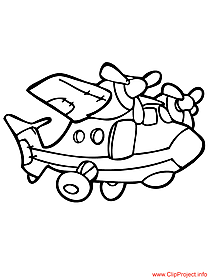 Aircraft coloring sheet