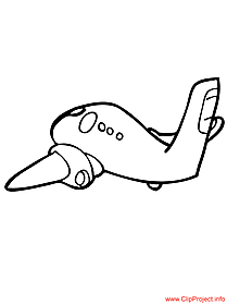 Aircraft image for coloring