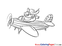 Pilot for free Coloring Pages download