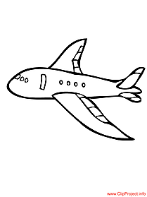 Plane colouring sheet