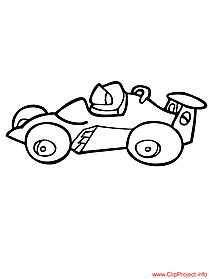 Race car coloring