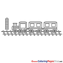 Train Coloring Sheets download free