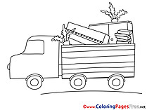 Truck Kids download Coloring Pages