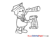 Captain Colouring Sheet download free