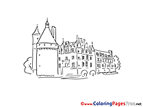 Castle download printable Coloring Pages