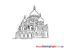 Cathedral printable Coloring Pages for free