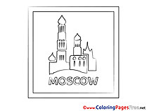 Moscow printable Coloring Pages for free