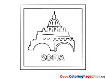 Sofia for Kids printable Colouring Page