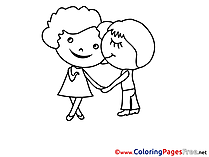 Compliment Valentine's Day free Coloring Pages