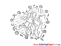 Enamored Valentine's Day free Coloring Pages