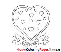 Free Heart Valentine's Day Coloring Sheets