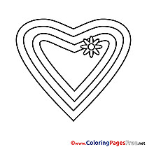 Image Heart free Valentine's Day Coloring Sheets