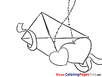 Letter Love Valentine's Day Colouring Sheet free