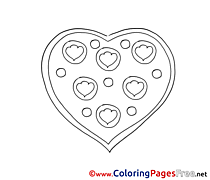 Picture Heart printable Valentine's Day Coloring Sheets