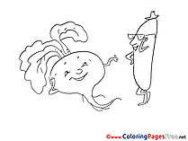 Beetroot Colouring Sheet download free