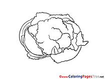 Cabbage Kids free Coloring Page