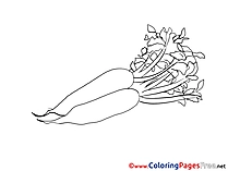 Carrots Kids download Coloring Pages