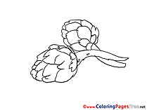 Children Coloring Pages free Vegetables