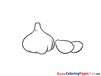 Garlic for Children free Coloring Pages