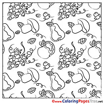 Mushrooms free printable Coloring Sheets