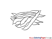 Peas download Colouring Sheet free