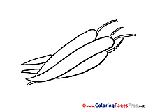 Pepper free printable Coloring Sheets