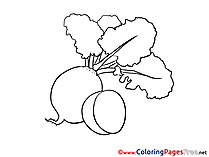 Radish download printable Coloring Pages