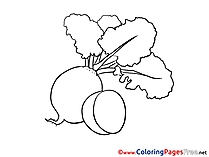 Radish download printable Coloring Pages