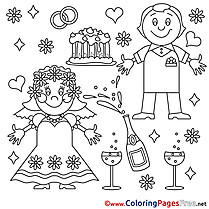 Anniversary download Colouring Sheet free