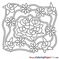Roses Wedding download  Coloring Pages for Kids