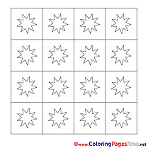 Decoration Winter free Coloring Pages