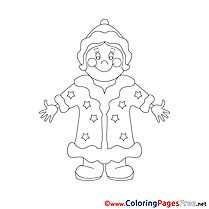Snow Maiden Winter download Coloring Pages