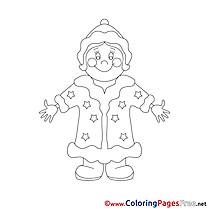 Snow Maiden Winter download Coloring Pages