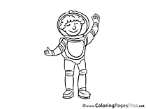 Astronaut Coloring Sheets download free