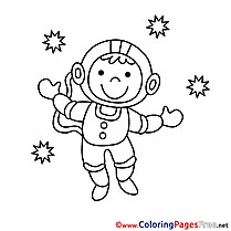 Astronaut Coloring Sheets download free