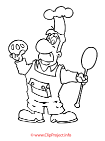 Baker coloring sheet - work coloring pages