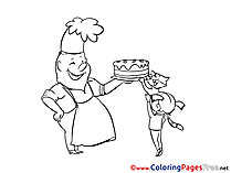 Baker Invitation Coloring Pages download
