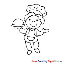 Chef Kids download Coloring Pages