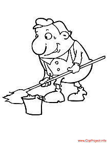 Cleaner image - work coloring pages